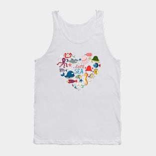 I Love Sea Doodles Tank Top